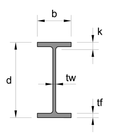Stainless Steel Wide Flange Beam W Beam drawing