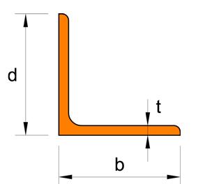 the drawing for steel angle
