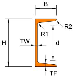 the drawing for upn steel channel